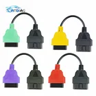 4 шт.лот Высокое качество для fiatecuscan OBD2 коннектор Диагностический кабель для Fiat ECU сканирующий кабель для Fiat