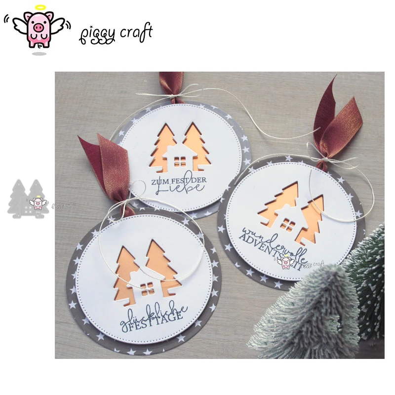 Металлические Вырубные штампы форма для вырезания новый домик на рождественскую