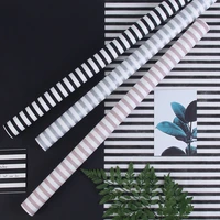 58cmx10yardsroll stripe flower wrapping paper milk cotton tissue paper birthday gift wrapping paper