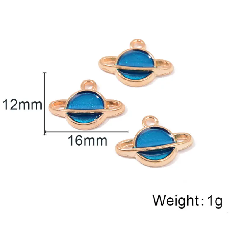 

Planet Charm Pendants Gold Jewelry Making Finding DIY Bracelet Necklace Earring Accessories Handmade Tools 20pcs