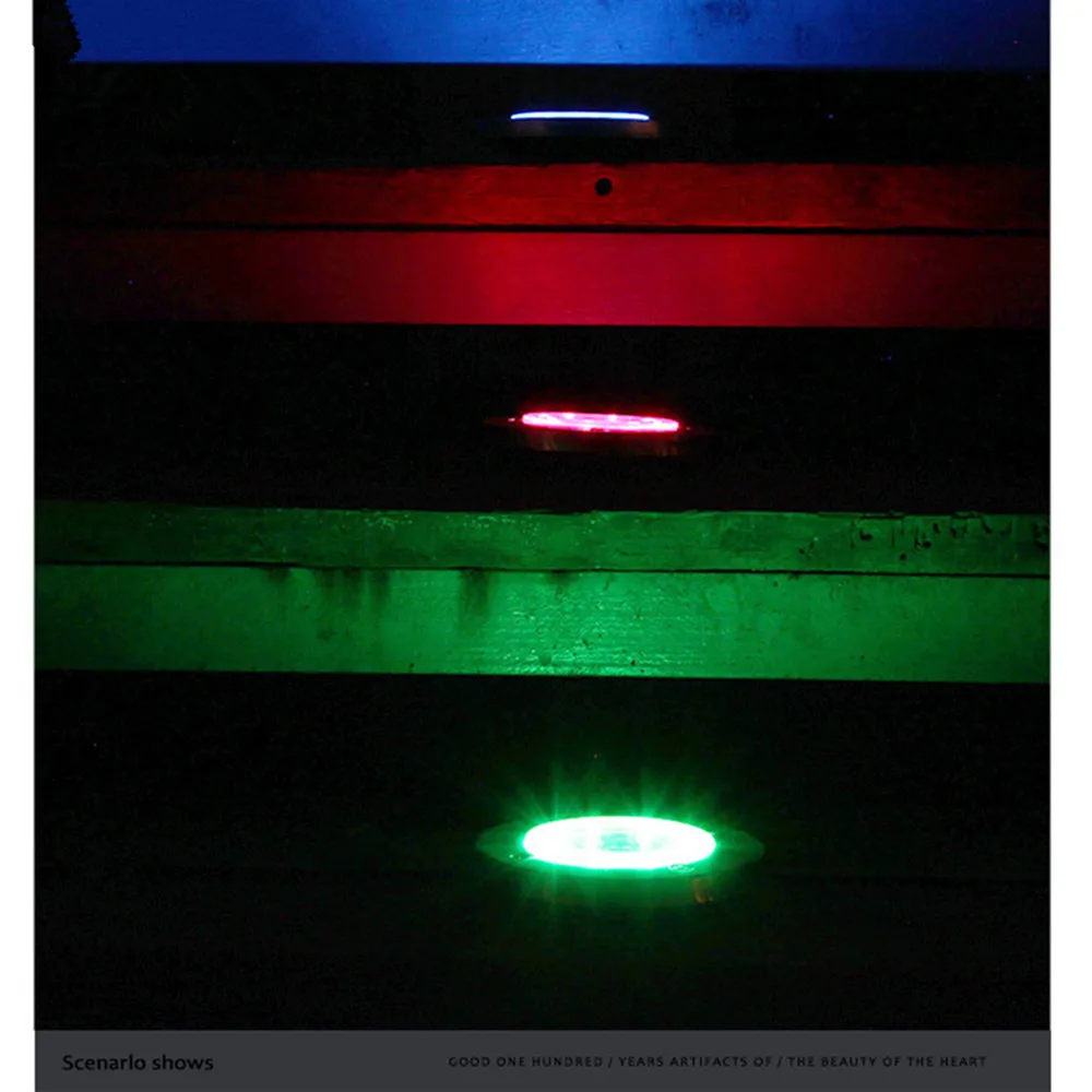 Уличный светильник на солнечной батарее 4 шт. RGB 8 светодиосветодиодный освещение