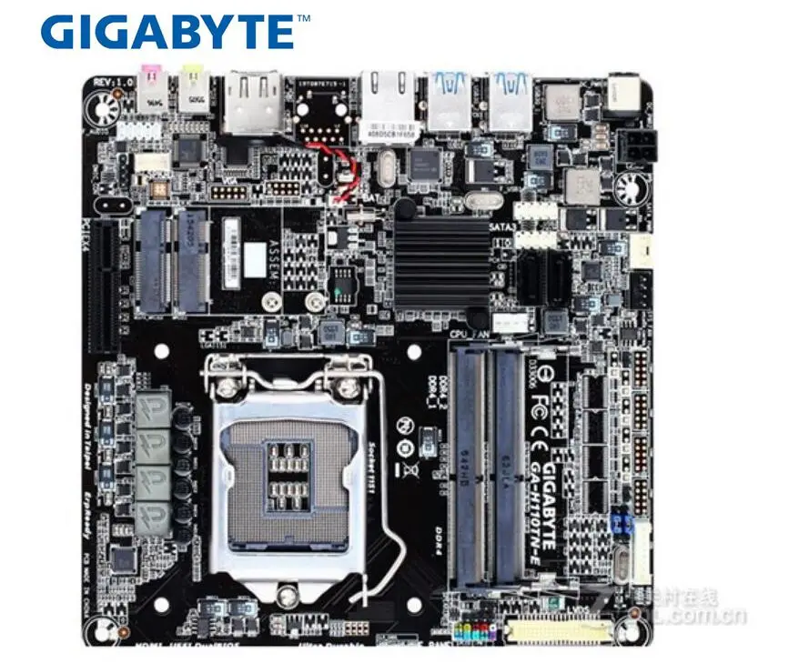 Б/у оригинальная материнская плата для Gigabyte H110TN E LGA 1151 USB2.0 USB3.0 DDR4 десктопная