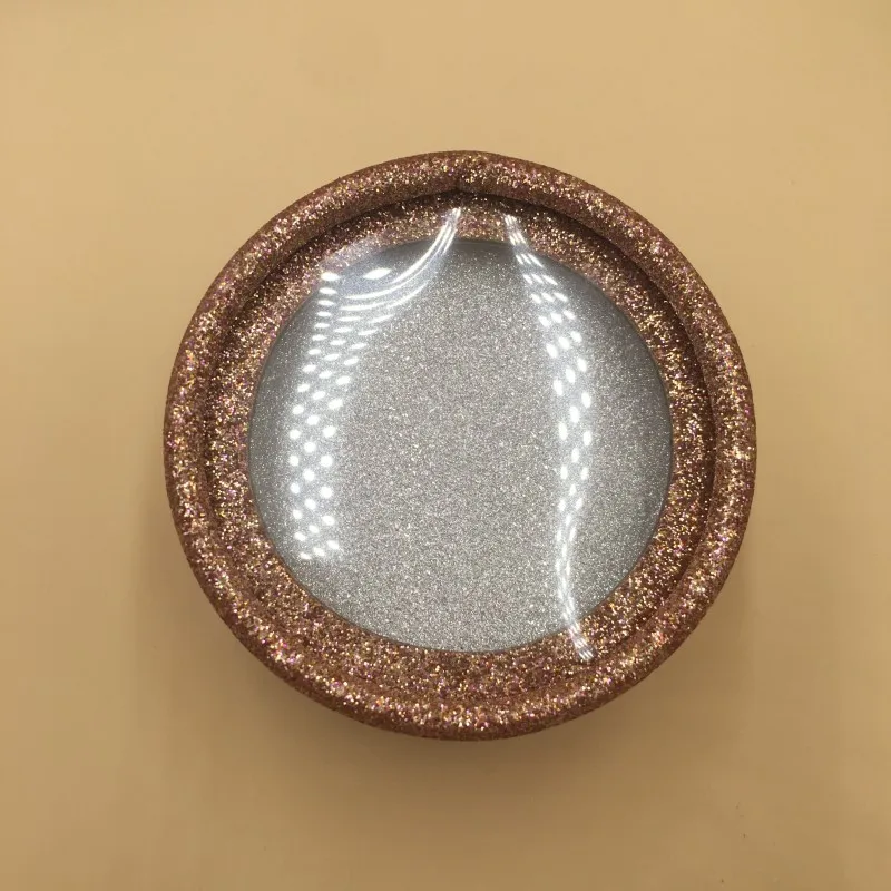 Rose Gold Упаковка для ресниц круглая коробка для ресниц с круглая тарелочка 10 шт./партия может держать натуральные ресницы - Цвет: Rose Gold