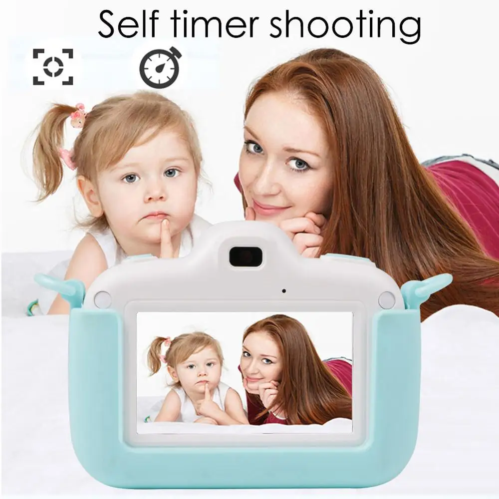 18MP Mini Kids Camera Full HD Digital With Silicone Case 3.0'' LCD Screen Display Children Toys For Christmas Gift | Электроника