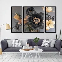 chenistory 3pc framed oil picture by numbers handpainted flowers acrylic paint color on canvas home wall painting