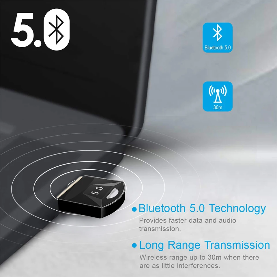 Usb Bluetooth адаптер для ПК 5 0 приемник ключ передатчик беспроводной 4 компьютера |