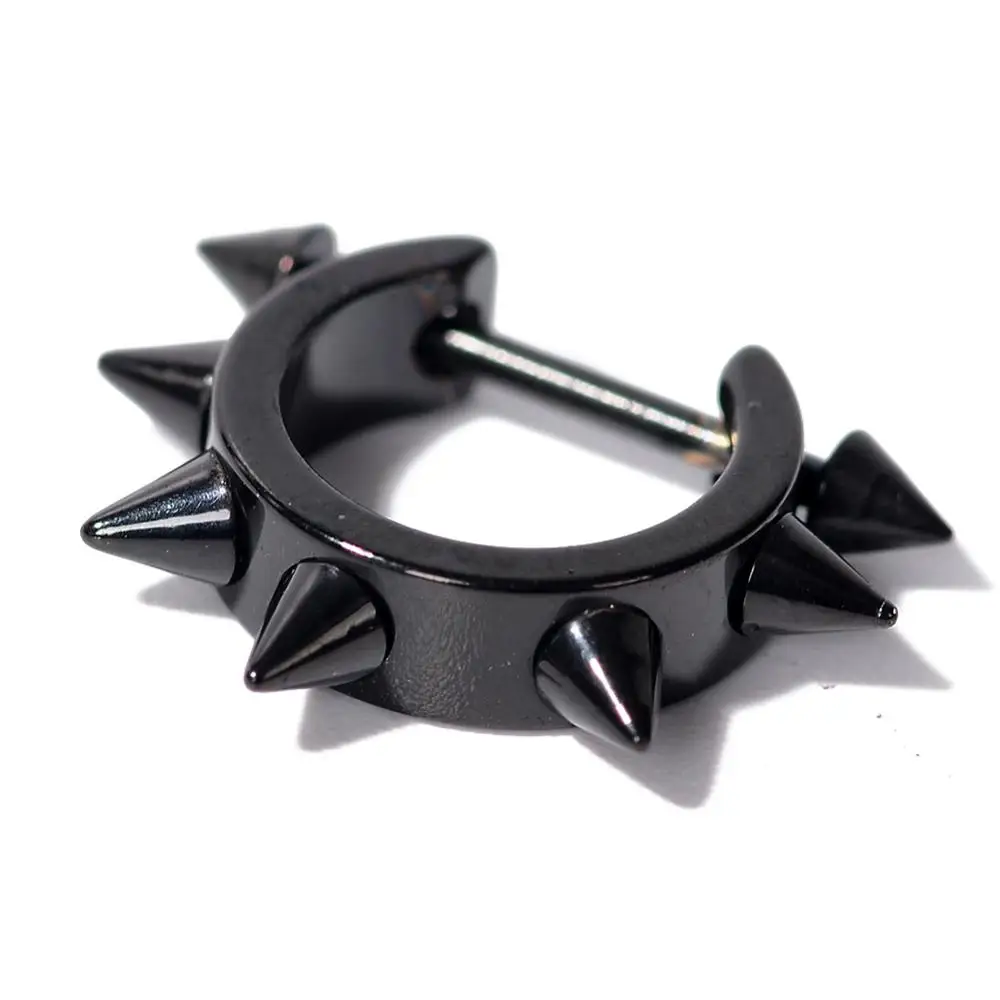 

New Trend Personality Earrings Tip Cone Unisex Titanium Steel Earrings Punk Rock Stud Earrings Fashion Jewelry