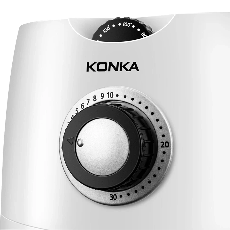 

KONKA Multifunction Air Fryer 1000W Oil Free Timer Function Overheat Protection Automatic Desktop 2.5L White