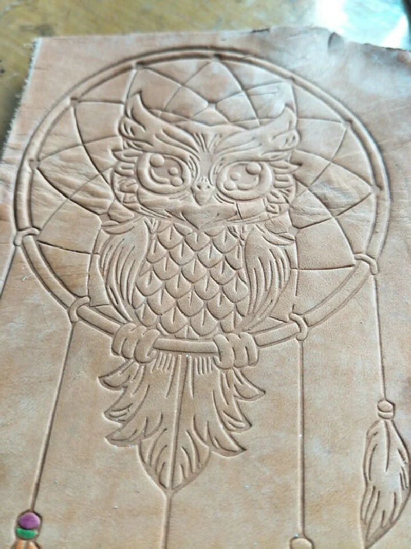 Ручной работы уникальный дизайн кожаные рабочие инструменты штемпели для