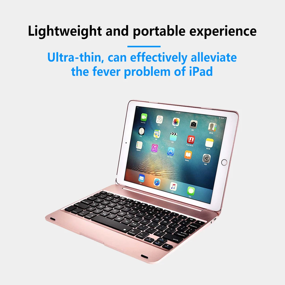 Складная Bluetooth беспроводная клавиатура для apple iPad air 1/2 Pro 9 7 78 клавиш 2017/2018 защита