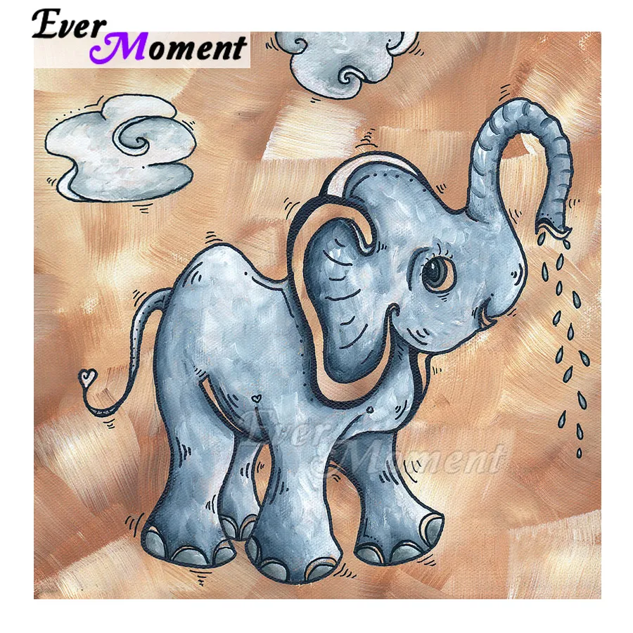 Когда нибудь момент алмазов картина 5D &quotсделай сам&quot с принтом в виде слона для