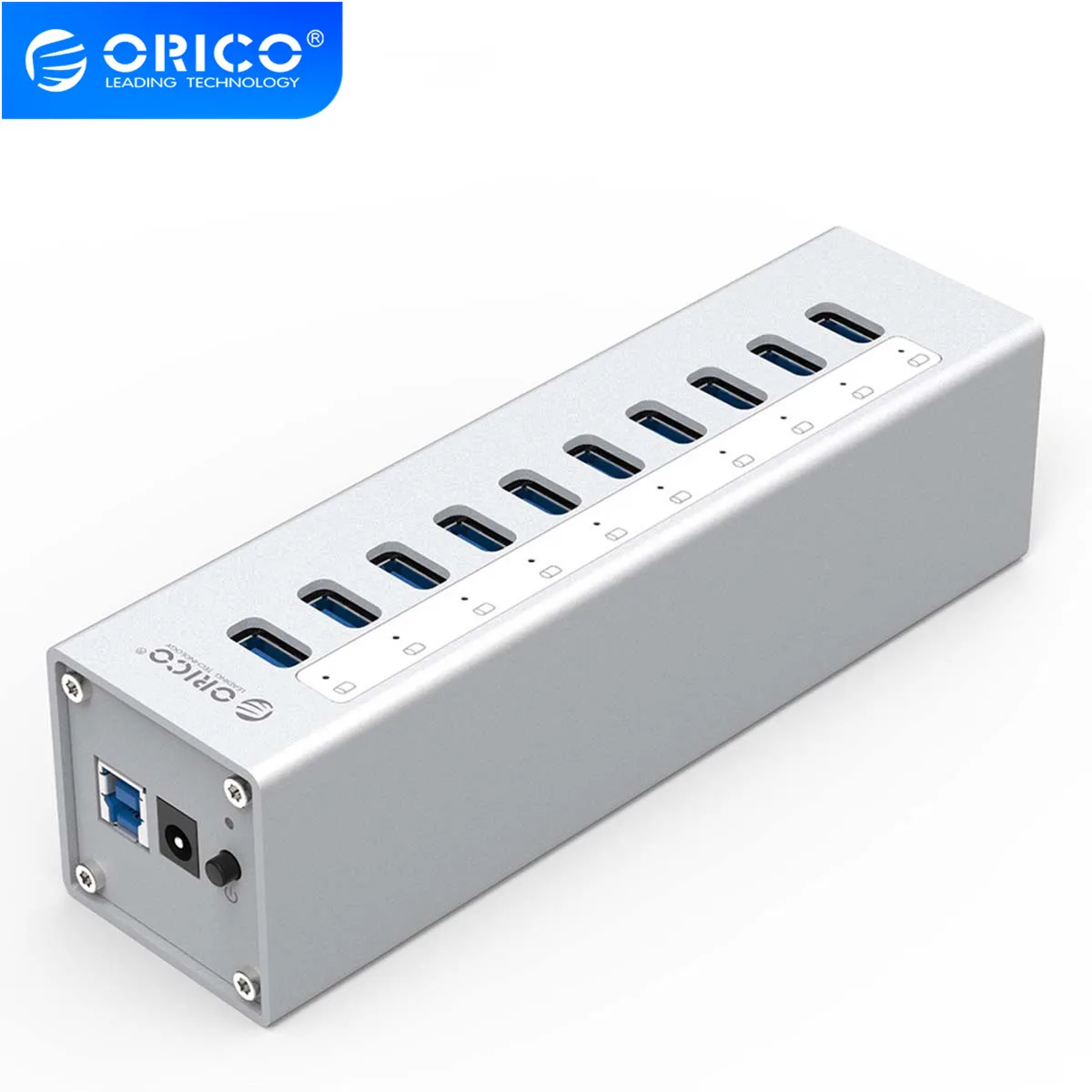 Концентратор ORICO A3H10 USB 3 0 высококачественный концентратор с адаптером питания