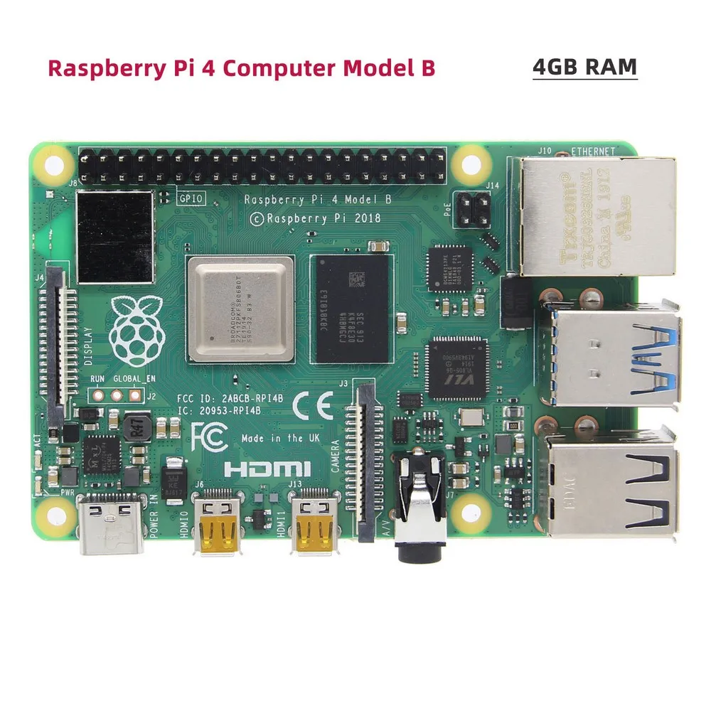 Плата Raspberry Pi 4 Model B плата SATA X825 SSD и HDD металлический чехол управления питанием X735 5