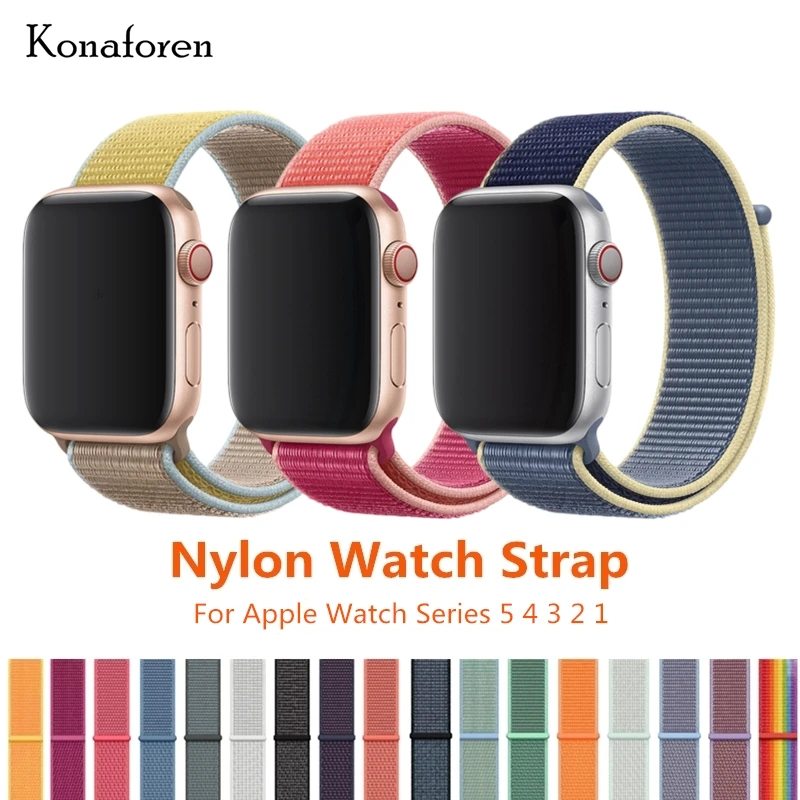 Спортивные тканый нейлоновый ремешок для Apple Watch, версии 3, 42 мм, 38 мм, браслет на запястье ткань пояса-как нейлоновый ремешок для наручных часов iWatch, 5/4/3/2 40 мм 44 мм