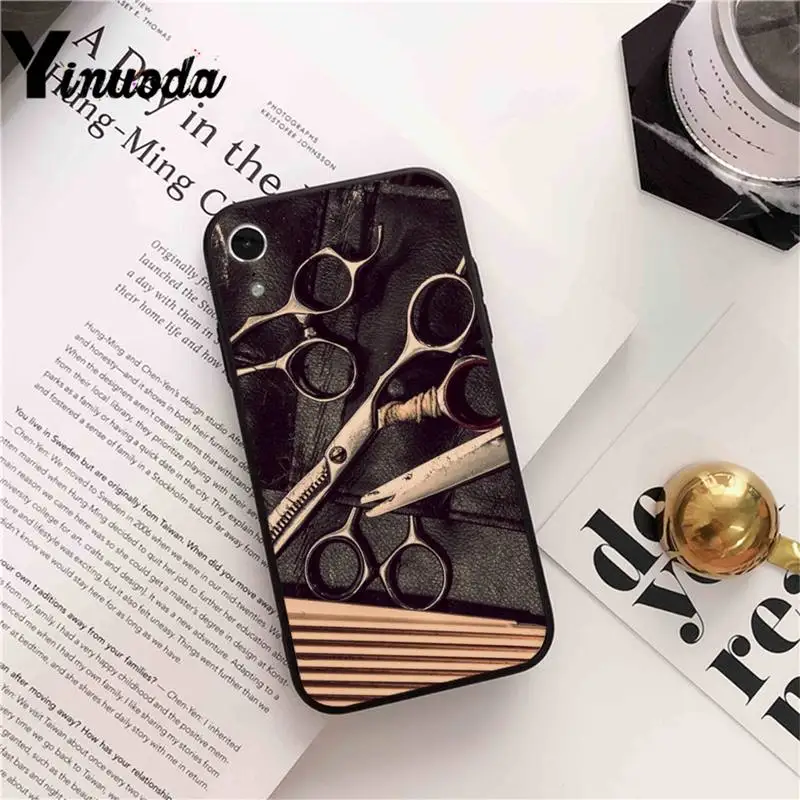 

Yinuoda All kinds of tools for hair stylist Phone Case cover For iPhone X 8 7 6 6S Plus XS MAX 5 5S SE XR 11 12 Pro Promax coque