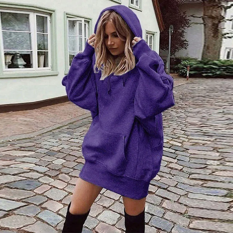 

2021 Winter Fashion Women's Small Fresh Hooded Harajuku Hoodie Hip Hop Casual Thickened Sweatshirts Long Sleeve Pullover Tops