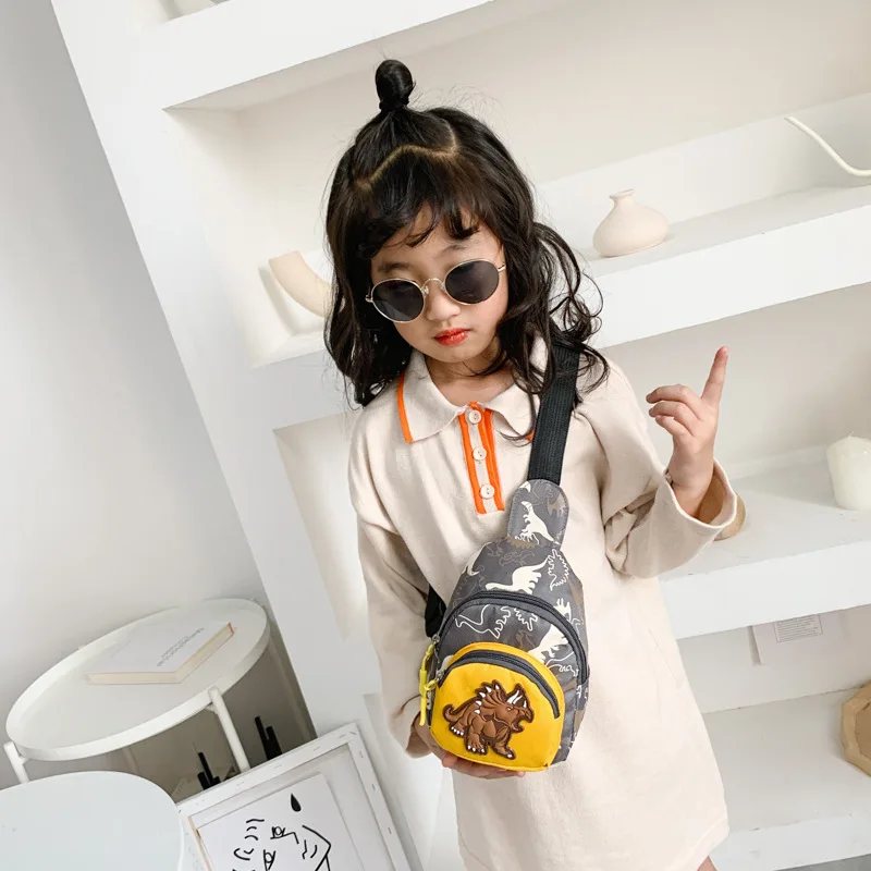 Новый стиль Детская поясная сумка для мальчиков через плечо с динозавром модная