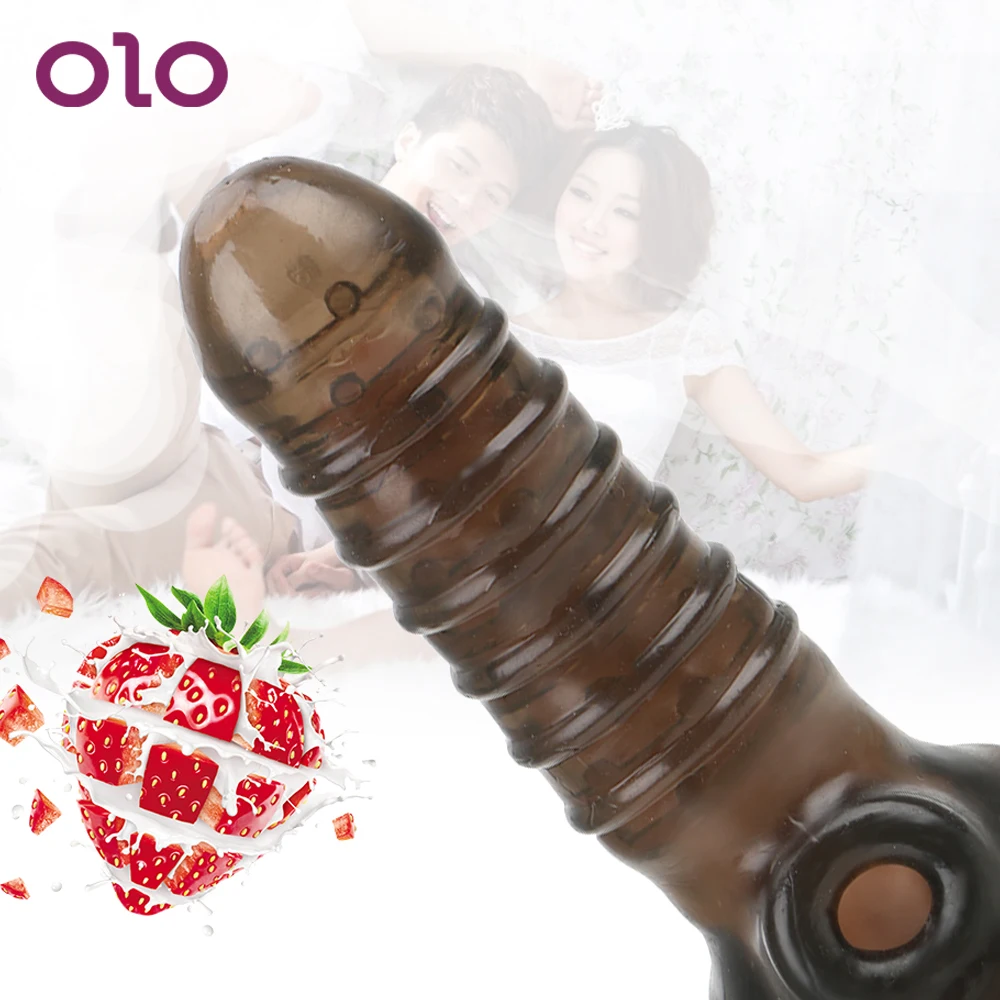 OLO насадка на пенис многоразовые детские секс игрушки для мужчин увеличивающее