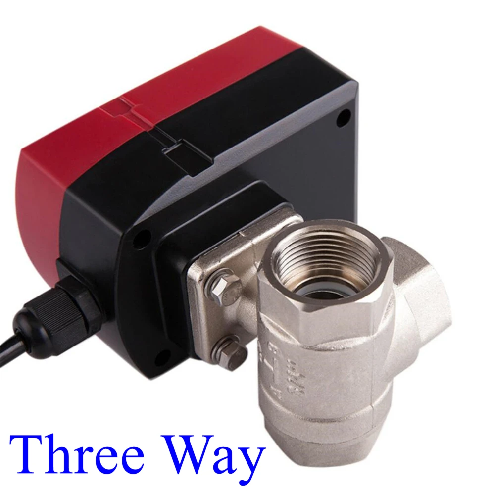 2-сторонний/3-ходовой ручной и автоматический электрический клапан латунный
