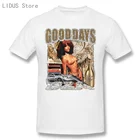 Футболка GOODDAYS с рэп-темой в стиле 90-х, Ретро винтажные мужские модные рубашки, свитшот с круглым вырезом, 100% хлопок, Топ