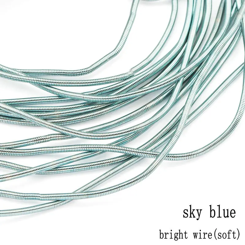 bright wire-sky blue 10 г/лот аксессуары для ювелирных изделий вышивка значок коврик, жесткая старая работа вышивка, французский слиток проволока, медная проволока, ручной работы аксессуары - Цвет: bright wire-sky blue