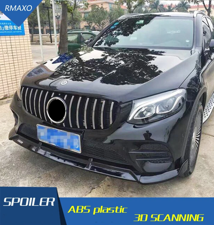 Задний спойлер GLC 2016 2018 для Mercedes Benz GLC200 30 ABS задний бампер диффузор Защита