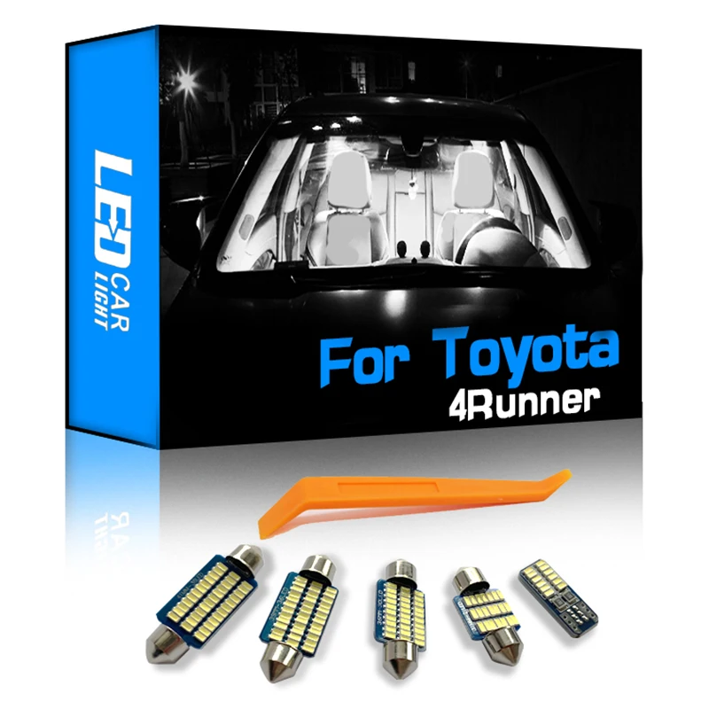 

Canbus для Toyota 4runner 4WD 1989-2020 автомобиля светодиодный внутренний купольный фонарь для карты освещения номерного знака