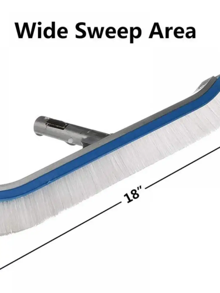 

Portable 18inch Swimming Pool Steel Brush Bottom Cleaning Supplies for Pond Spa Hot Spring Accessories For Pool Spas