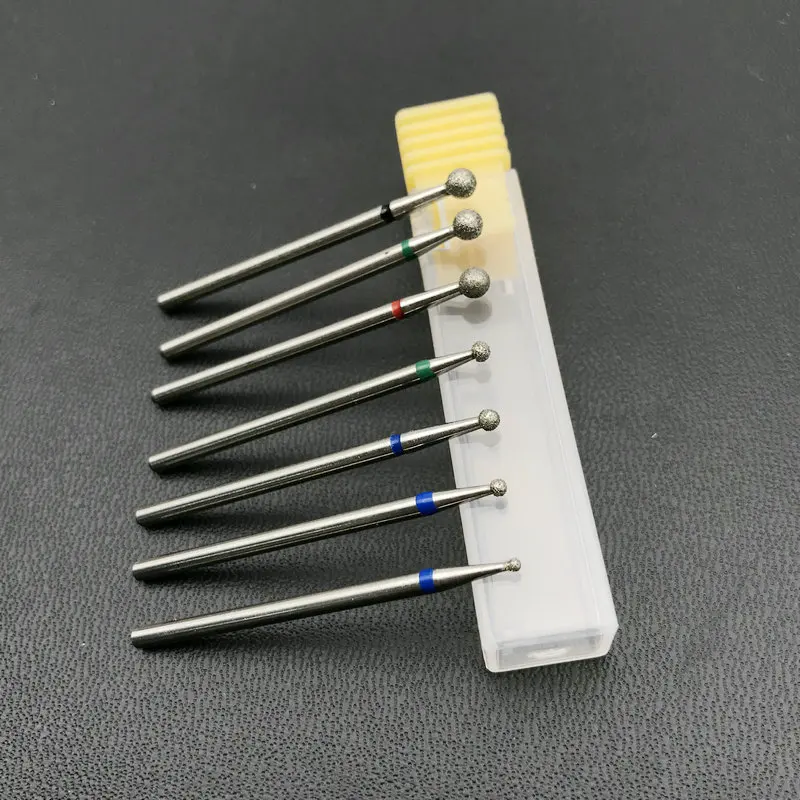 5 шт. головки сферической формы алмазные фрезы для маникюра биты ротационный