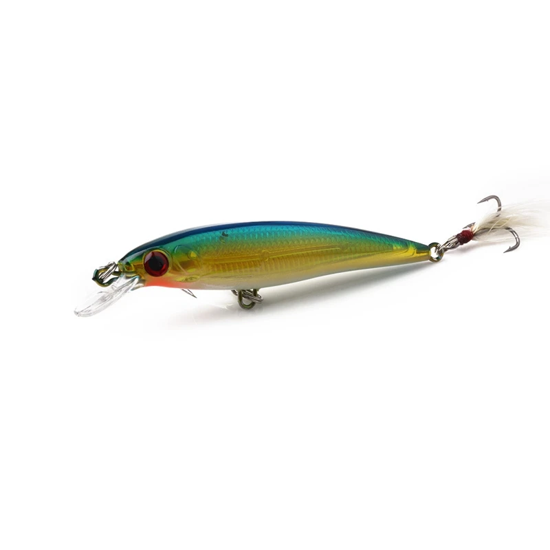 

10 Pcs Fishing Lures Crankbaits Hook Minnow Baits Tackle Crank Fishing Set/Kit