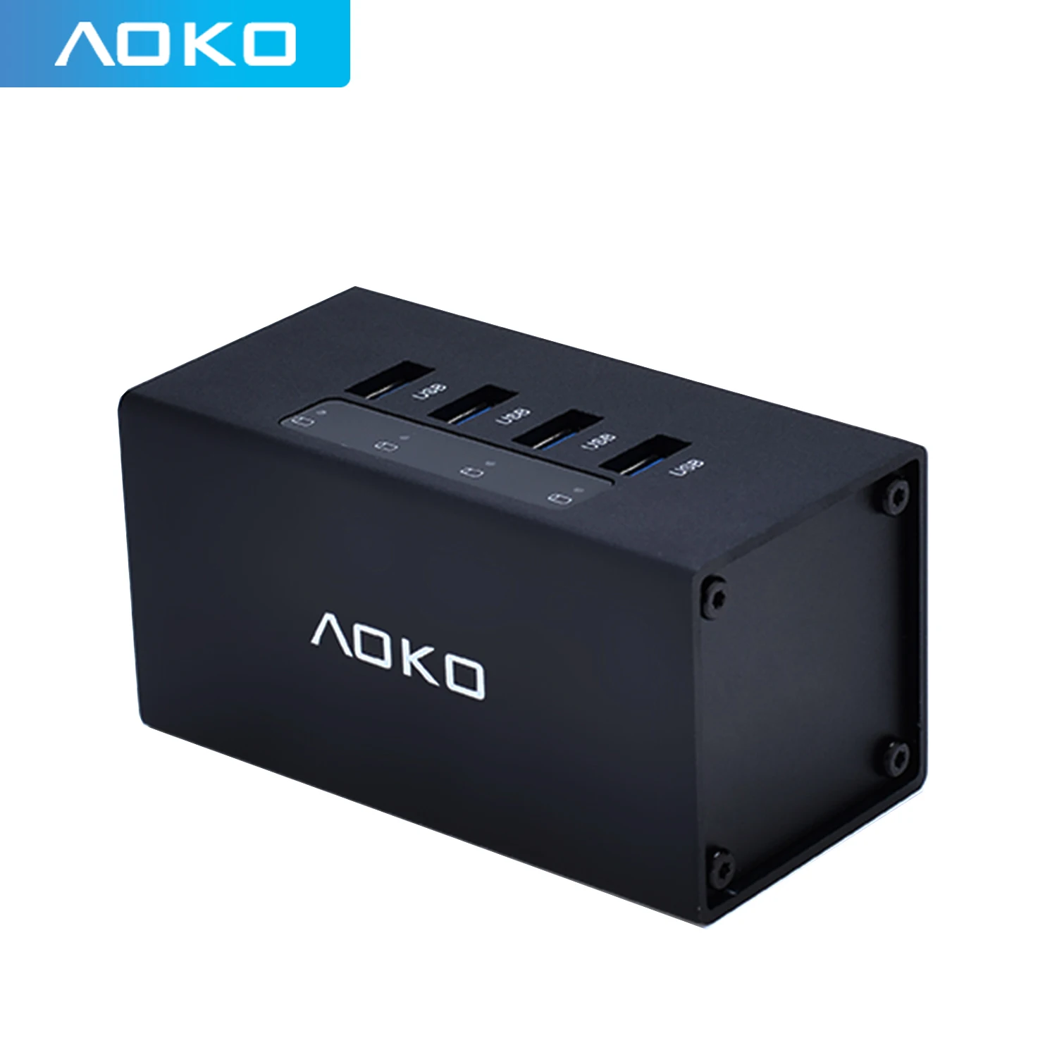 

AOKO USB 3,0 HUB 4 порта из алюминиевого сплава 4 USB расширения.