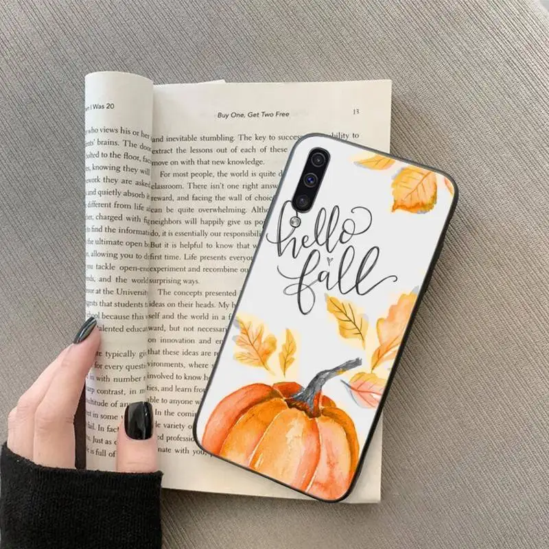 

Autumn leaves fall fox pumpkin Halloween Phone Case For Samsung galaxy S 7 8 9 10 20 edge A 6 10 20 30 50 51 70 note 10 plus