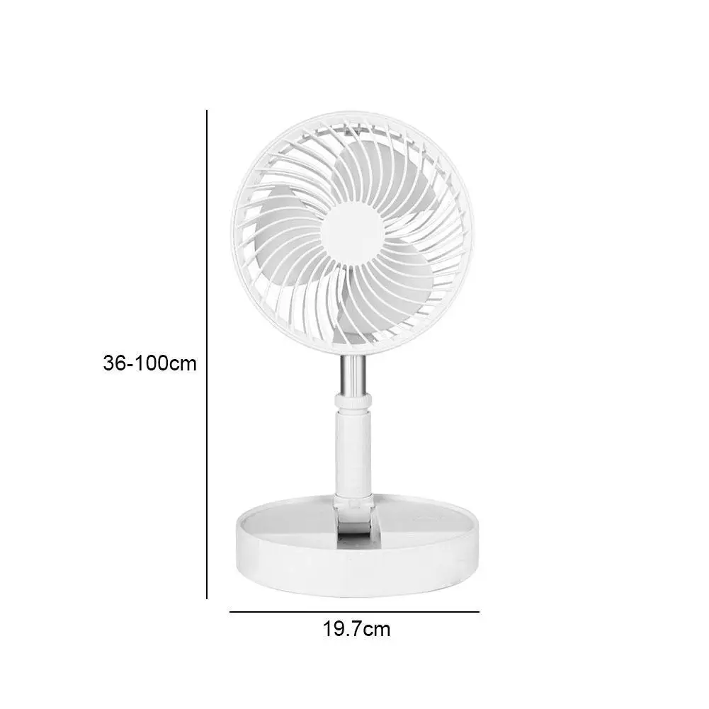 

USB Fan Cooling Fan Portable Fan Mini Folding Telescopic Floor Rechargeable Multifunctional Fan Household Bedroom Office Desktop