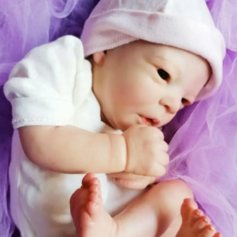 

17 Inch Unpainted Silicone Reborn Doll Unassembled Complete Birthday 43CM Soft Vinyl Parts Arm Gift Real Childrens Leg Set M8L8