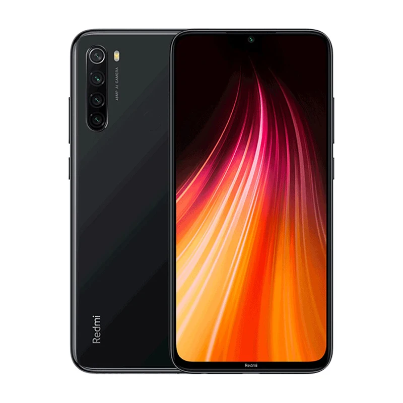 Black Смартфон Xiaomi Redmi Note 8 с глобальной версией, 4 ГБ, 64 ГБ, 48мп, четыре камеры Snapdragon 665, 4000 мА/ч, 18 Вт, QC 3,0, мобильный телефон - Цвет: Black