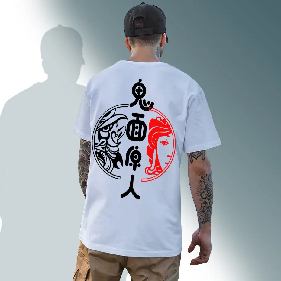 Футболка мужская с коротким рукавом уличная одежда топы хлопковая рубашка в