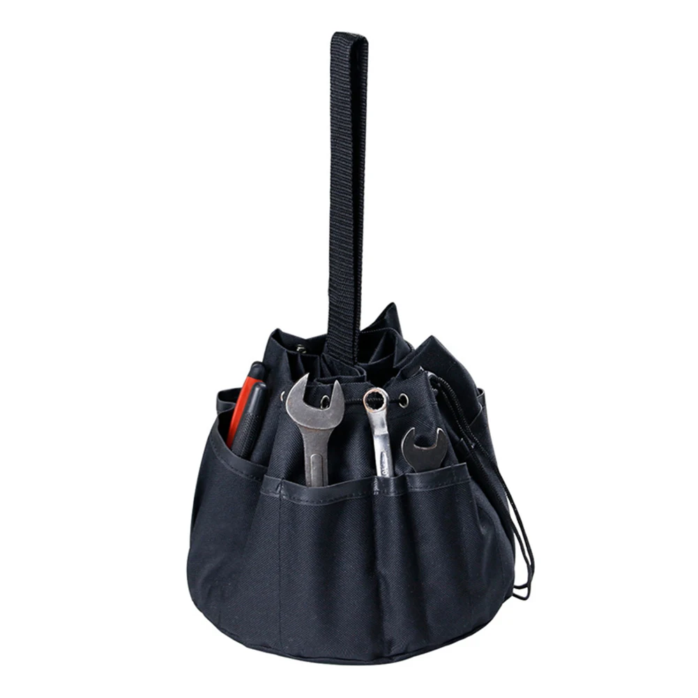 

Gardening Tools Multi-Pocket Storage Bag Tote Oxford Cloth Round Drawstring Handbag Woodworking Electrician Tool Pouch