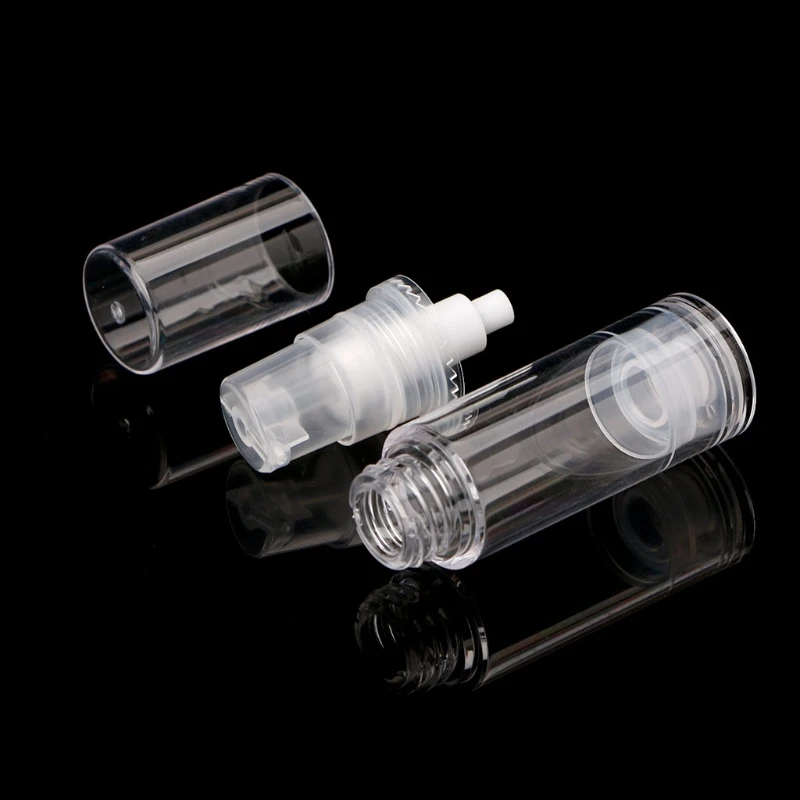 Прозрачный безвоздушный вакуумный насос 5 мл/10 мл/15 мл пластиковая дорожная
