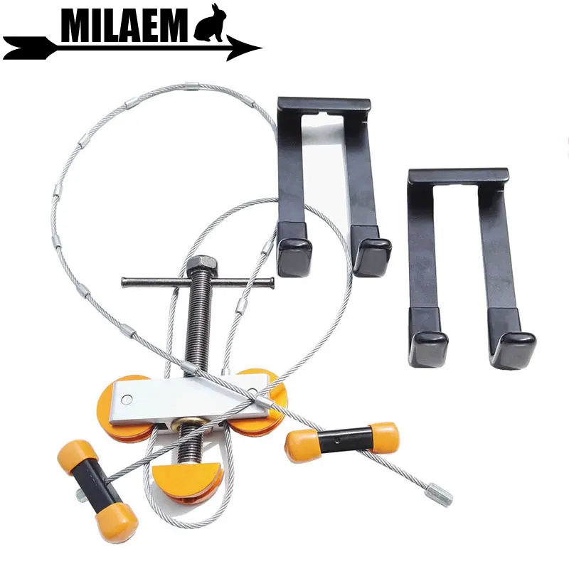 1Set Archery Compound Bow Press L Bracket Bow Release Portable Bow Press Compound Bow Outdoor Shooting Accessories
