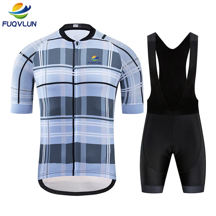 Bib Cycling Set FUQVLUN профессиональная одежда для велоспорта, комплекты для велоспорта, летние мужские комплекты для велоспорта, набор из Джерси для шоссейного велосипеда, Майки для горного велосипеда, одежда для велоспорта - Цвет: Bib Cycling Set