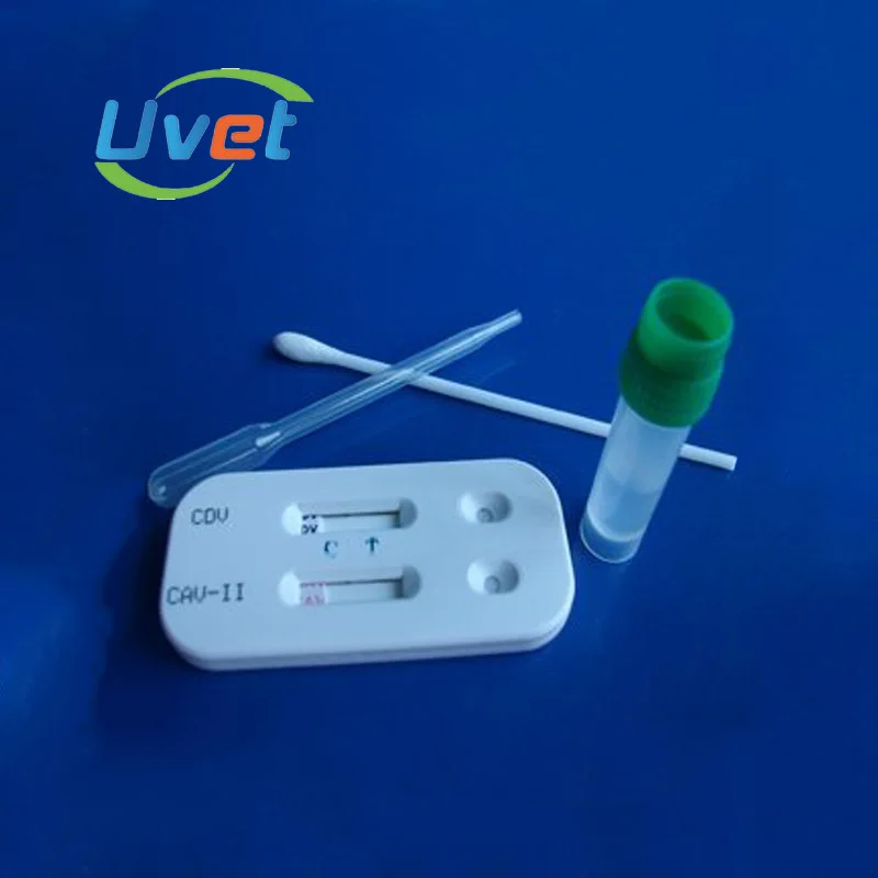 Ветеринарный диагностический комплект Uvet CDV + CAV-II Ag комбинированный тестовый