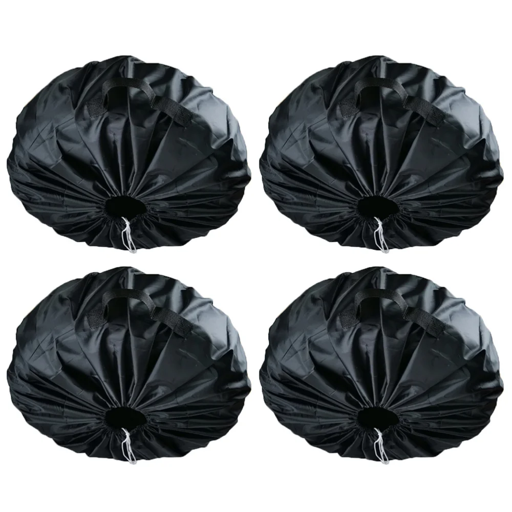 

4Pcs Oxford Cloth Tire Cover Portable Tire Protective Cover Tire Sun Block Cover