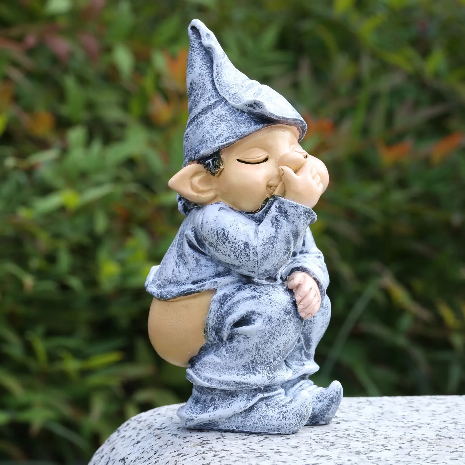 

European Garden Funny Resin Naughty Garden Gnome Garden Decoration Statue Gnome Decoration Villa Home Figurines Decoration #T2P