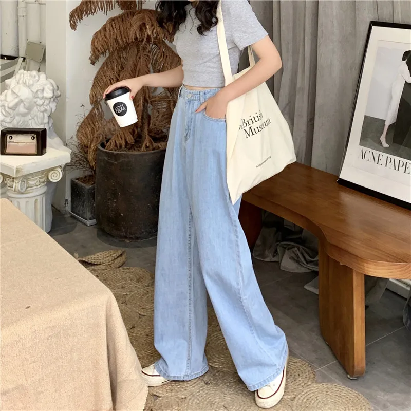 

YTX417 2021 new spring and autumn net red hyuna style mopping jeans women