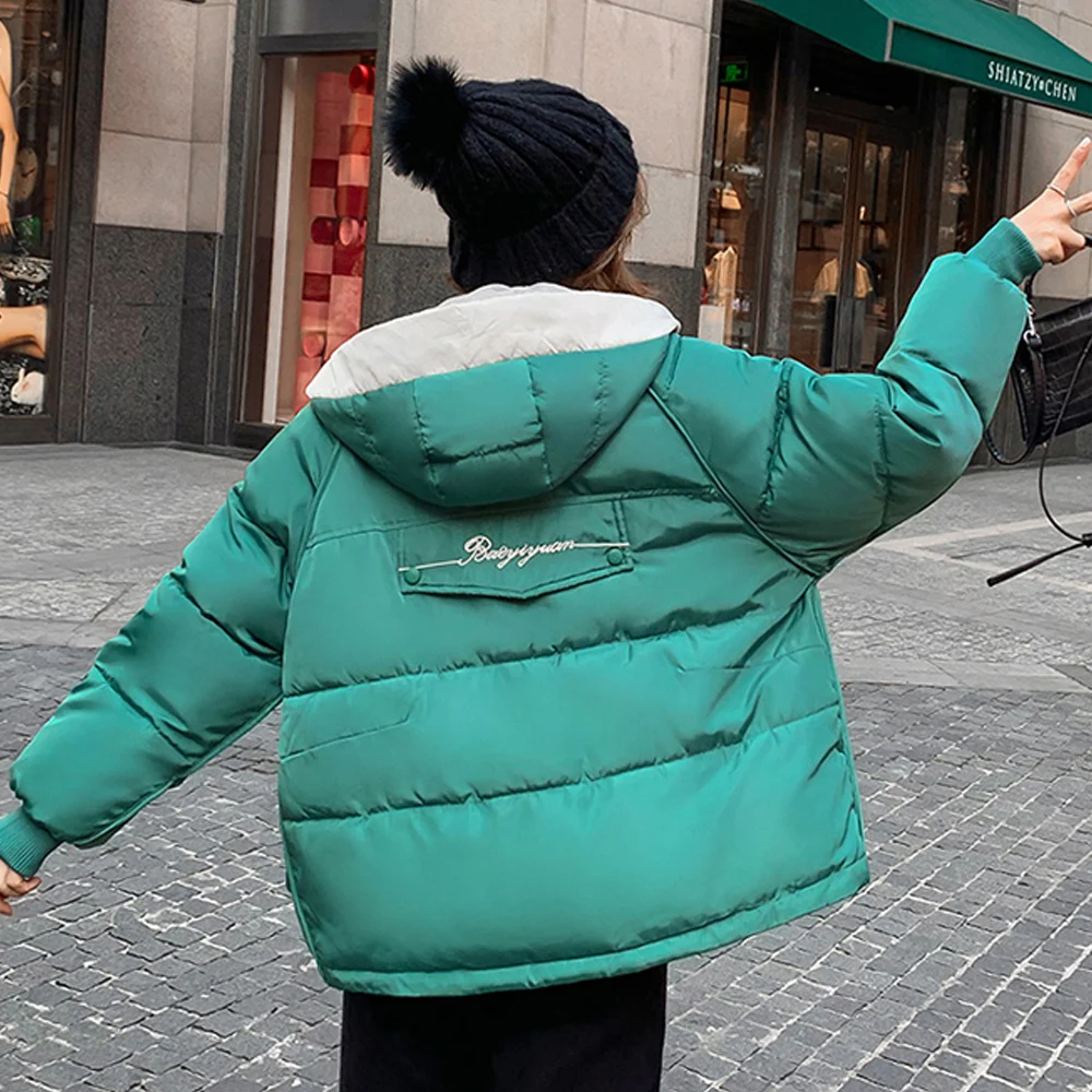 Женские модные парки с капюшоном пуховик на шнуровке толстое теплое пальто
