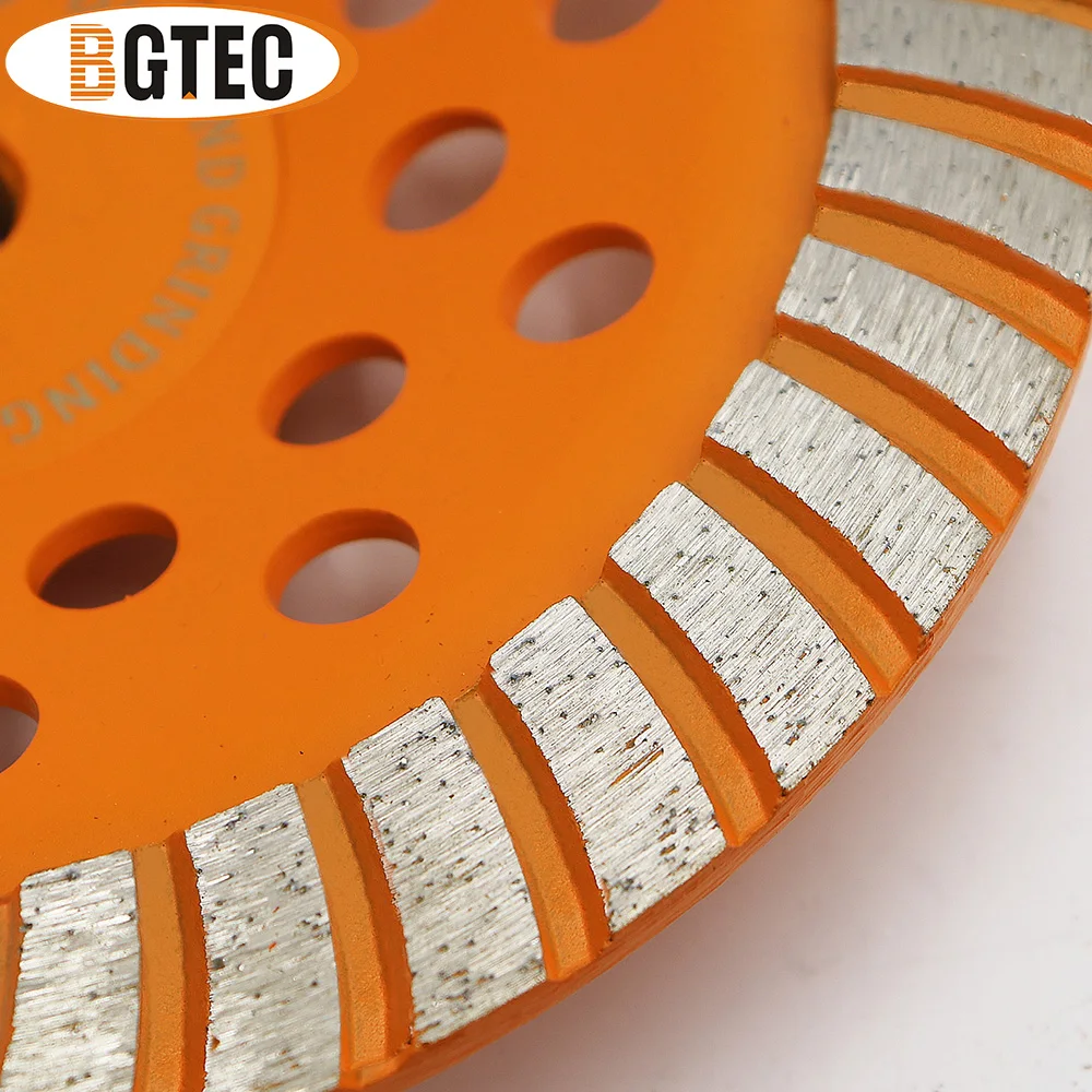 BGTEC 2 шт. 7 дюймов алмазный турбо ряд шлифовальные чашечный шлифовальный круг 180 мм