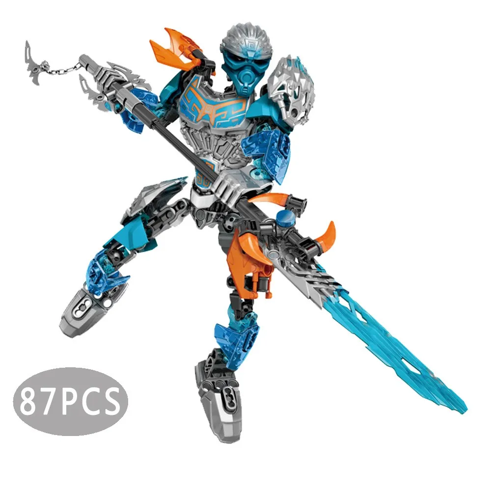 Bioniclemask светильник лый Bionicle Gali водный пастух строительный блок совместимый с Lepining