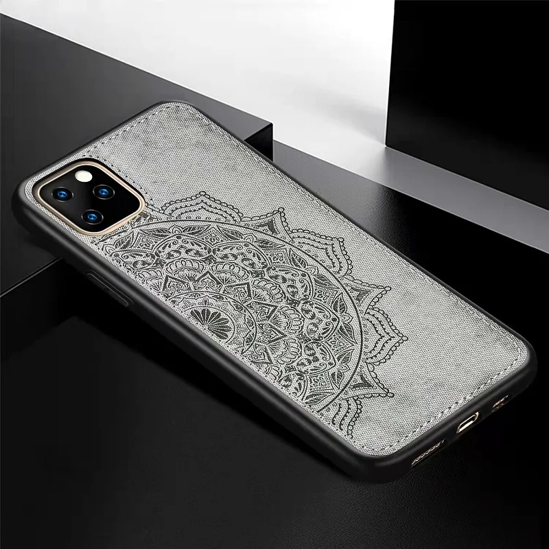 

New leather embossed phone case For iPhone 13 11 12 Pro Max 12 Mini X XS MAX XR Cover For iPhone 8 7 Plus SE2020 Soft Frame Case