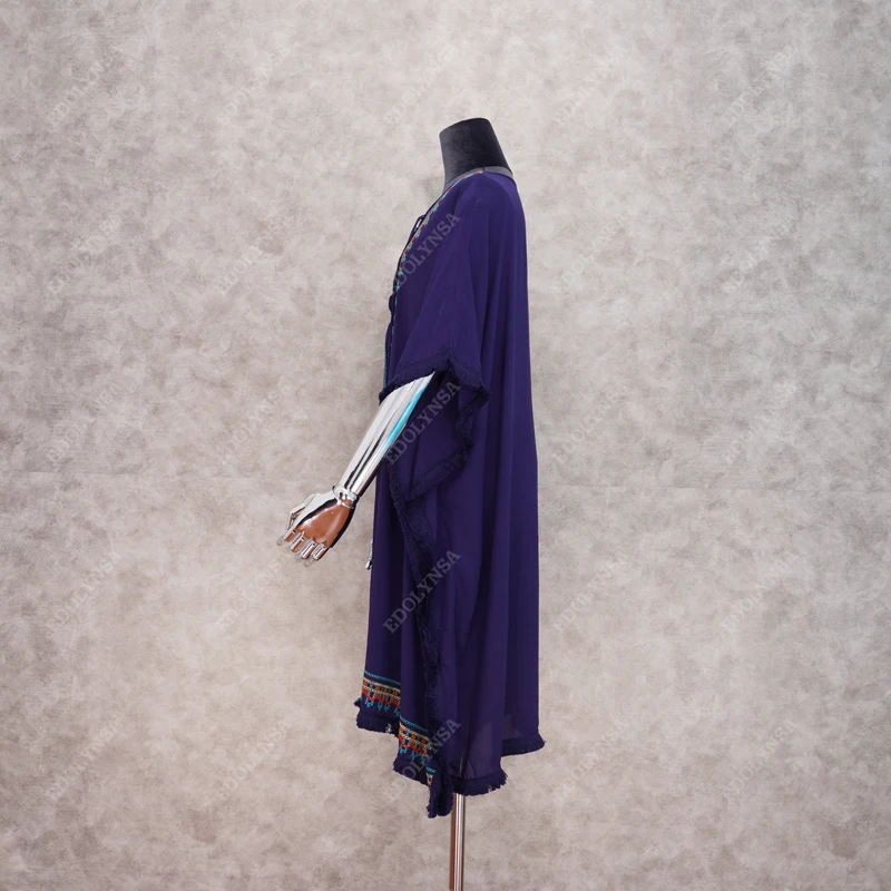 Пляжная туника с вышивкой кафтан накидка Saida de купальный костюм Praia женское