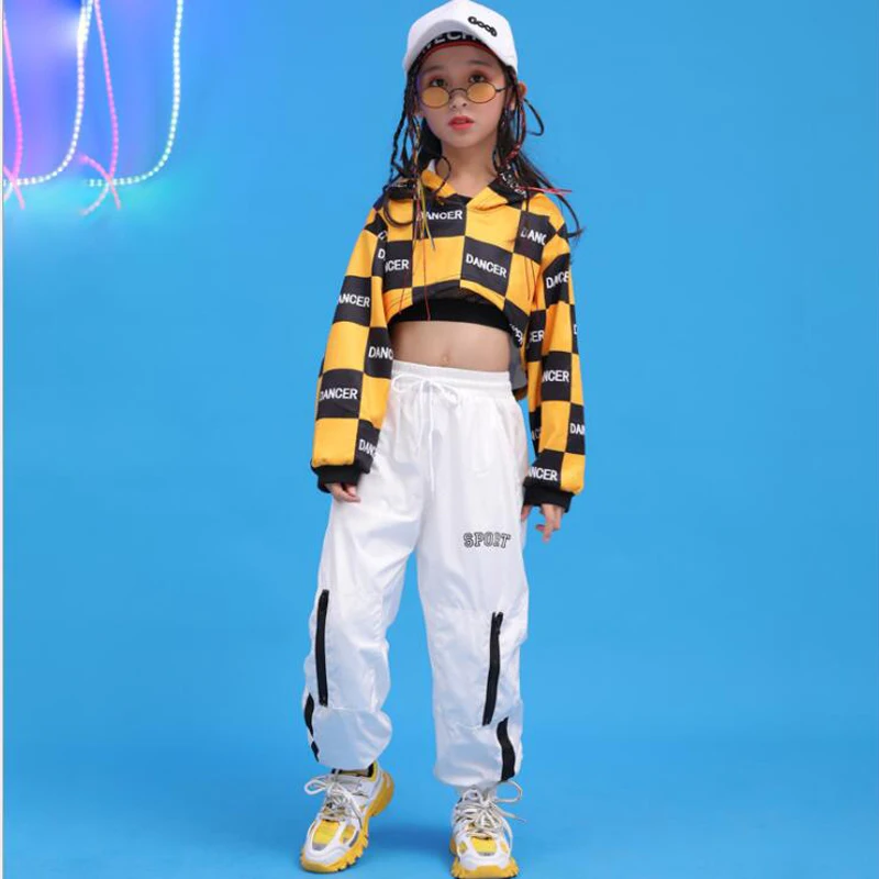 Детская одежда для бальных танцев в стиле хип-хоп толстовка с капюшоном